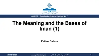 Understanding Iman: Bases and Types