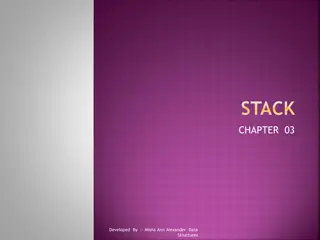 Stack Data Structures Overview