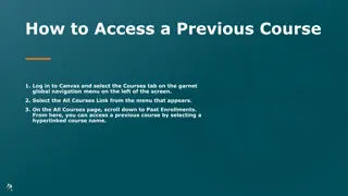 Accessing Previous Courses in Canvas