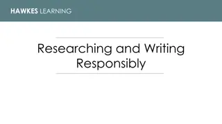 Effective Research Writing Strategies