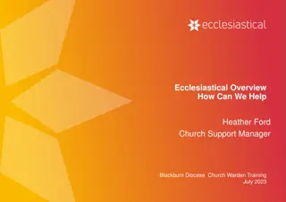 Ecclesiastical Overview  How Can We Help