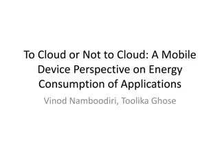 Optimizing Energy Consumption in Mobile Devices