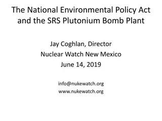 Environmental Policy Act Impact on Nuclear Programs
