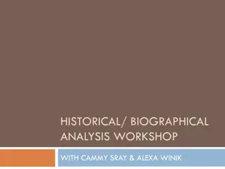 Unlocking Texts through Historical and Biographical Analysis