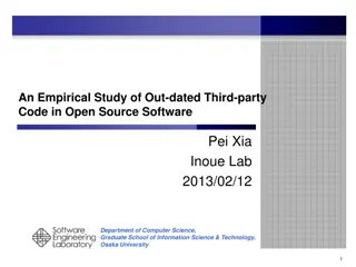 Study on Outdated Third-Party Code in Open Source Software