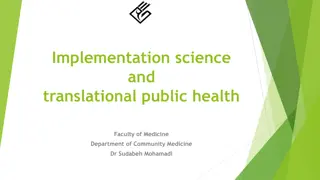 Understanding Implementation Science in Healthcare