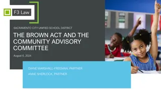 Understanding Sacramento City Unified School District Community Advisory Committee