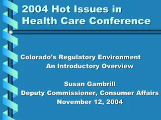 Hot Issues in Health Care Conference Overview