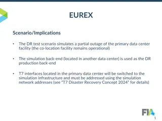 EUREX Disaster Recovery Test Scenario Details
