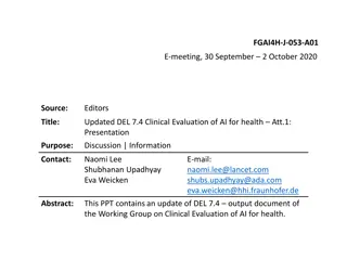 Clinical Evaluation of AI for Health Stakeholders
