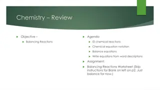 Chemical Reactions and Balancing Equations Guide