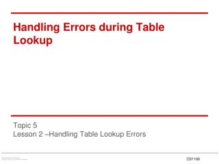 Handling Table Lookup Errors in Conditional Logic