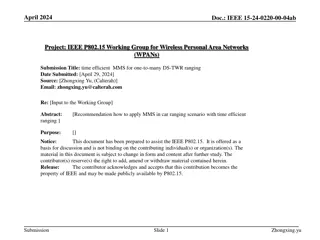 Efficient MMS for DS-TWR Ranging