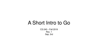 Intro to Go Programming