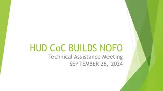 HUD CoC Builds NOFO Technical Assistance Information