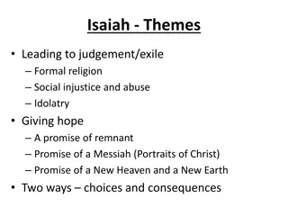 Understanding Themes in Isaiah's Messages
