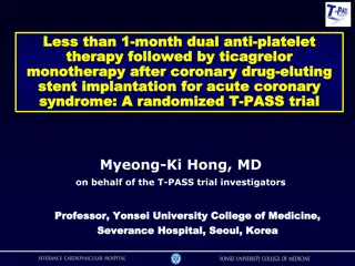 Ticagrelor Monotherapy vs. 12-Month Dual Anti-Platelet Therapy After Coronary Stent Implantation for ACS