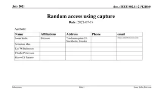 IEEE 802.11 Improving Random Access Efficiency