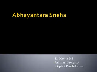 Snehana Therapy and Purvakarma Explained