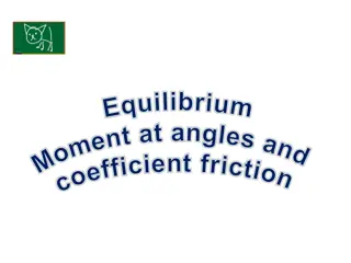 Equilibrium Moments and Coefficient of Friction