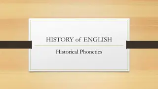 Evolution of English Phonetics