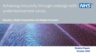 Achieving Inclusivity through Codesign with Underrepresented Voices