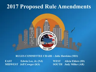 Proposed Rule Amendments 2017