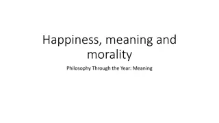 Philosophy of Happiness and Meaning
