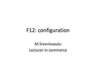 Tally ERP 9 Configuration Settings