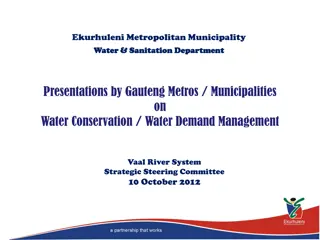 Water Conservation and Demand Management Strategies