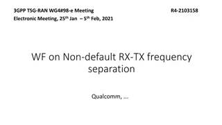 Non-default RX-TX Frequency Separation in Split-Band Duplexers