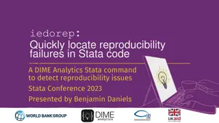 Quickly locate reproducibility failures in Stata code