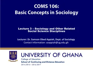 Understanding Sociology and Other Social Sciences
