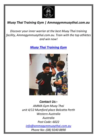 Muay Thai Training Gym | Ammagymmuaythai.com.au