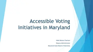 Voting Initiatives in Maryland
