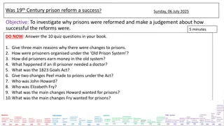 19th Century Prison Reform: Success Overview