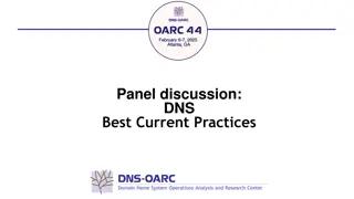 DNS Best Practices Panel Discussion