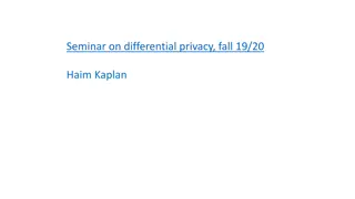 Understanding Differential Privacy