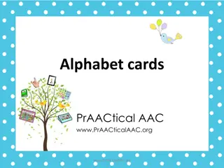 Using Alphabet Cards for Communication