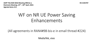 NR UE Power Saving Enhancements in 3GPP Meeting #98-bis-e