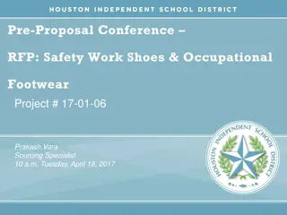 Proposal Conference for Safety Work Shoes Project