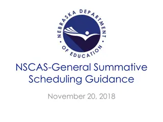 General Summative Scheduling Guidance