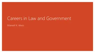 Career Options in Law and Government