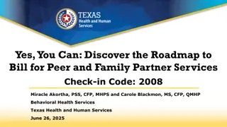 Discover the Roadmap to Bill for Peer and Family Partner Services