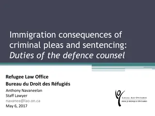 Consequences of Criminal Pleas in Immigration Cases