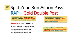 Evolve Split Zone Run Action Pass Gold Double Post Coaching