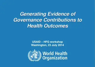 Governance Contributions to Health Outcomes Workshop