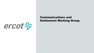 ERCOT Settlement Working Group Achievements