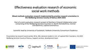 Economic Social Work Methods Evaluation Research