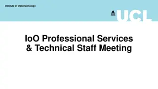 Professional Development and Training at Institute of Ophthalmology